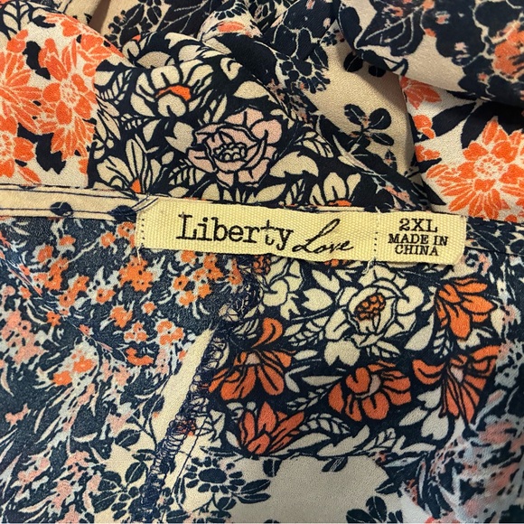 Liberty Love Floral Kimono Duster Top Size 2XL - Picture 2 of 2